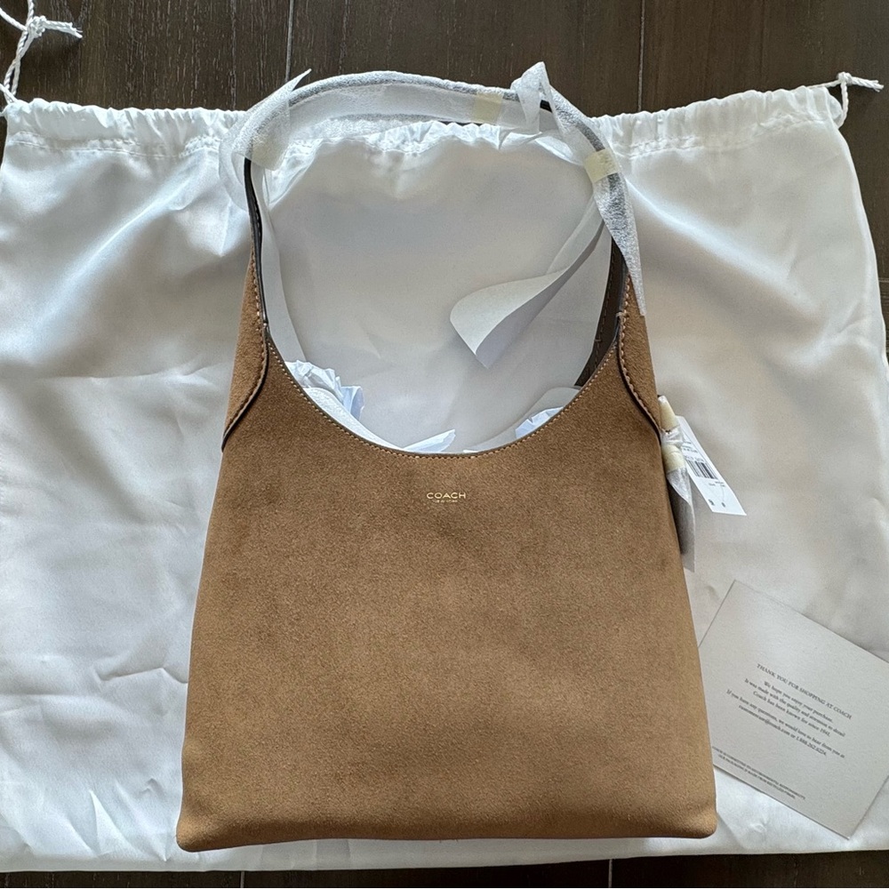 Coach Brooklyn 28 suede shoulder bag